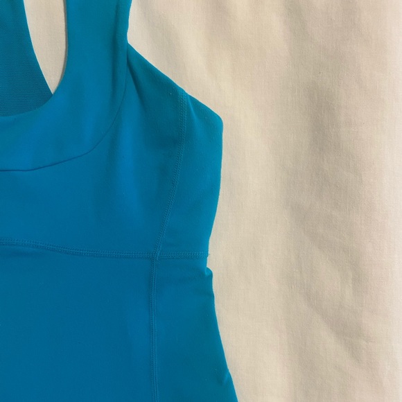 lululemon *Luon Scoop Neck Yoga Tank in Blue Surge - Picture 7 of 12